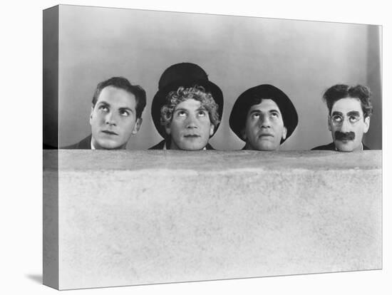 Animal Crackers, Zeppo Marx, Harpo Marx, Chico Marx, Groucho Marx, 1930-null-Stretched Canvas