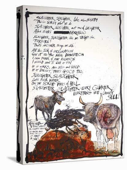 ANIMALS (FARMYARD) 7 (drawing)-Ralph Steadman-Premier Image Canvas