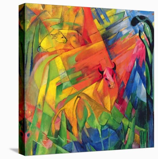 Animals in a Landscape, 1914-Franz Marc-Premier Image Canvas