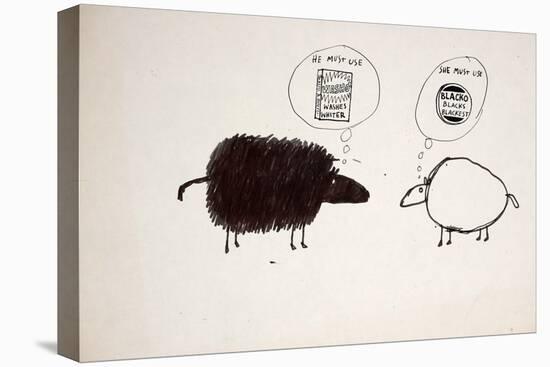 ANIMALS (SHEEP) REDO (drawing)-Ralph Steadman-Premier Image Canvas