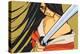 Anime Fighter with Sword-Harry Briggs-Premier Image Canvas