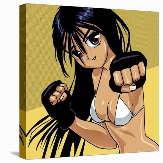 Anime Girl Fighter-Harry Briggs-Premier Image Canvas