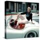 Anita Ekberg, on Her Jaguar, Late 1950s-null-Stretched Canvas