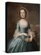 Ann Langdon, Mrs. Richard Ayscough, C.1755 (Oil on Canvas)-John Wollaston-Premier Image Canvas