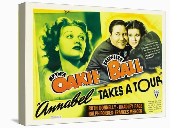 Annabel Takes a Tour, Lucille Ball, Jack Oakie, 1938-null-Stretched Canvas