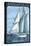 Annapolis, Maryland - Sailboat Scene-Lantern Press-Stretched Canvas