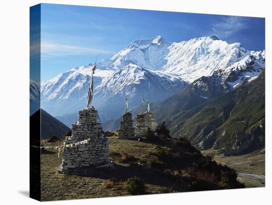 Annapurna Himalayan Range, Marsyangdi River Valley, Gandaki, Western Region (Pashchimanchal), Nepal-Jochen Schlenker-Premier Image Canvas