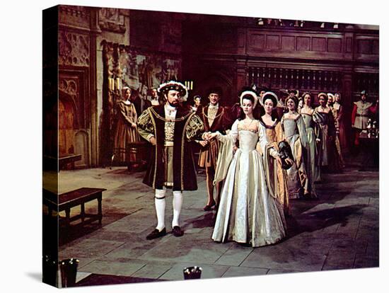 Anne Of The Thousand Days, Richard Burton, Genevieve Bujold, 1969-null-Stretched Canvas
