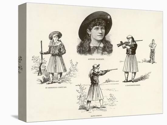 Annie Oakley Entertains with Feats of Skillful Marksmanship-null-Premier Image Canvas