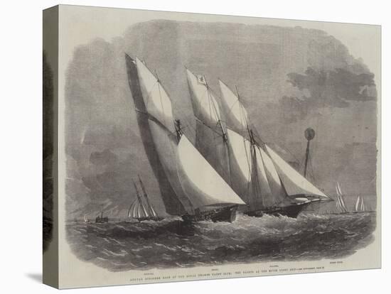 Annual Schooner Race of the Royal Thames Yacht Club, the Yachts at the Mouse Light Ship-Edwin Weedon-Premier Image Canvas