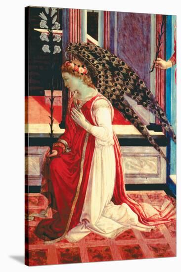 Annunciation, c.1457-Filippino Lippi-Stretched Canvas