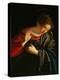 Annunciation (detail)-Orazio Gentileschi-Premier Image Canvas