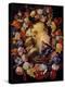 Annunciation in a Floral Wreath-Carlo Maratti-Premier Image Canvas
