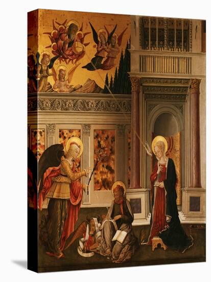 Annunciation, with Saint Luke the Evangelist-Benedetto Bonfigli-Premier Image Canvas