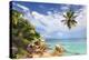 Anse Patates beach, La Digue Island, Seychelles-null-Stretched Canvas