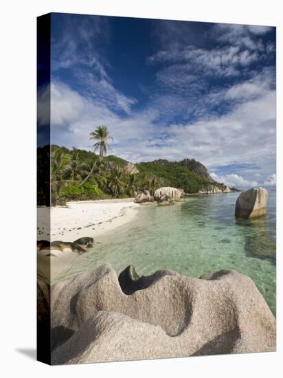 Anse Source D'Argent Beach, L'Union Estate Plantation, La Digue Island, Seychelles-Walter Bibikow-Premier Image Canvas