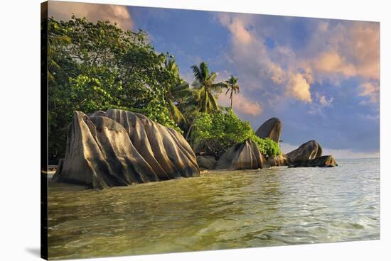 Anse Source d'Argent beach, La Digue island, Seychelles-null-Stretched Canvas