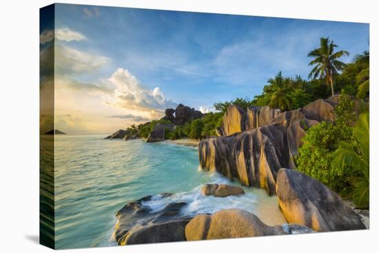 Anse Source D'Argent Beach, La Digue, Seychelles-Jon Arnold-Premier Image Canvas