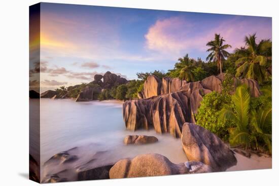 Anse Source D'Argent Beach, La Digue, Seychelles-Jon Arnold-Premier Image Canvas