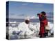 Antarctic Dream Ship and Chilean Ornithologist Rodrigo Tapia, Gerlache Strait, Antarctica-Sergio Pitamitz-Premier Image Canvas