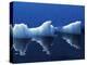 Antarctic Peninsula, Paradise Harbour, Icebergs Colours and Shapes at the Chilean Base in Paradise -Mark Hannaford-Premier Image Canvas