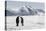 Antarctica, Snow Hill. Two emperor penguins stand together in the icy landscape.-Ellen Goff-Premier Image Canvas