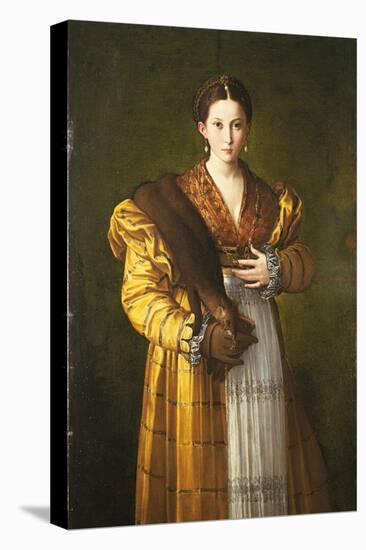 Anteas Portrait (Portrait of Young Woman)-Parmigianino-Stretched Canvas