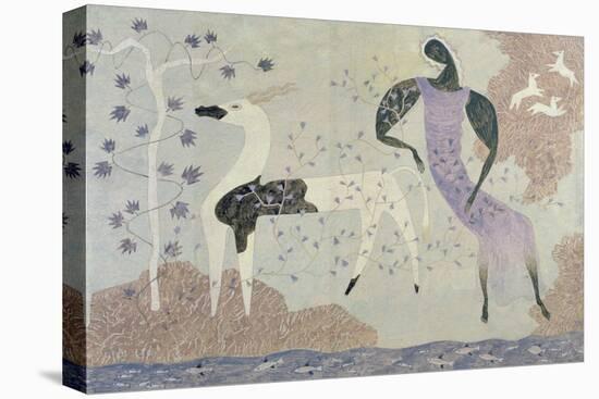 Antelope and Figure in a Landscape, 1936-John Armstrong-Premier Image Canvas