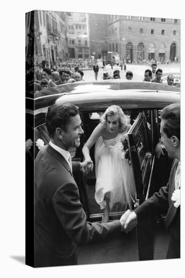 Anthony Steel and Anita Ekberg During their Wedding Day-Mario de Biasi-Premier Image Canvas