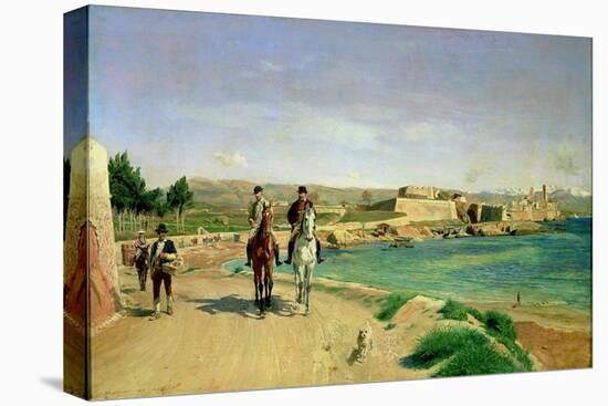 Antibes, the Horse Ride, 1868-Jean-Louis Ernest Meissonier-Premier Image Canvas