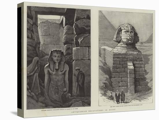 Antiquarian Excavations in Egypt-Henry Woods-Premier Image Canvas