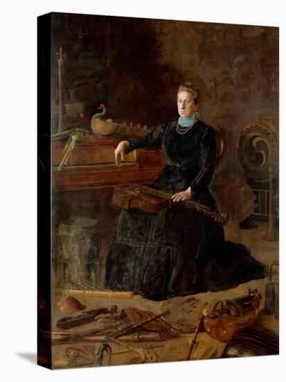 Antiquated Music (Portrait of Sarah Sagehorn Frishmuth) 1900 (Oil on Canvas)-Thomas Cowperthwait Eakins-Premier Image Canvas