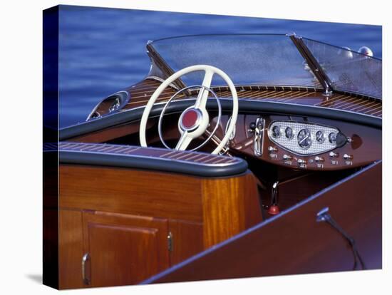 Antique and Classic Boat Society Show on Lake Washington, Seattle, Washington, USA-William Sutton-Premier Image Canvas