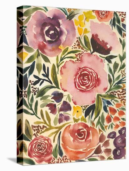 Antique Garden I-Cheryl Warrick-Stretched Canvas