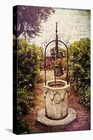 Antique Italian Well In A Garden At Lake Garda-George Oze-Premier Image Canvas