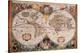 Antique Map, Geographica, Ca. 1630-Henricus Hondius-Stretched Canvas