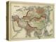 Antique Map of Asia-Alvin Johnson-Stretched Canvas