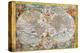 Antique Map, Orbis Terrarum, 1636-Jean Boisseau-Stretched Canvas