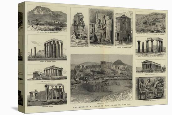Antiquities at Athens and Corinth, Greece-null-Premier Image Canvas