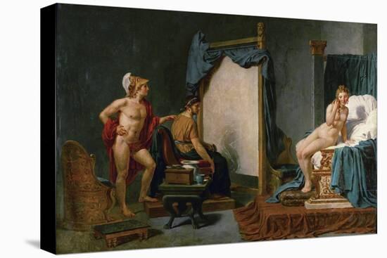 Apelles Painting Campaspe in the Presence of Alexander the Great-Jacques Louis David-Premier Image Canvas