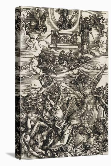 Apocalypse selon Saint Jean -  Le combat des anges-Albrecht Dürer-Premier Image Canvas