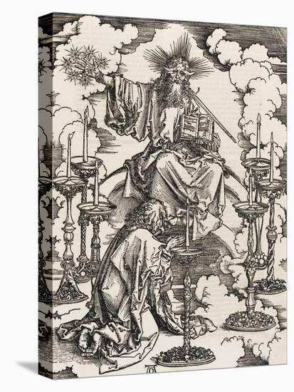 Apocalypse selon Saint Jean - Saint Jean apercevant les 7 chandeliers-Albrecht Dürer-Premier Image Canvas