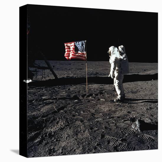 Apollo 11 Extra Vehicular Activity-null-Stretched Canvas