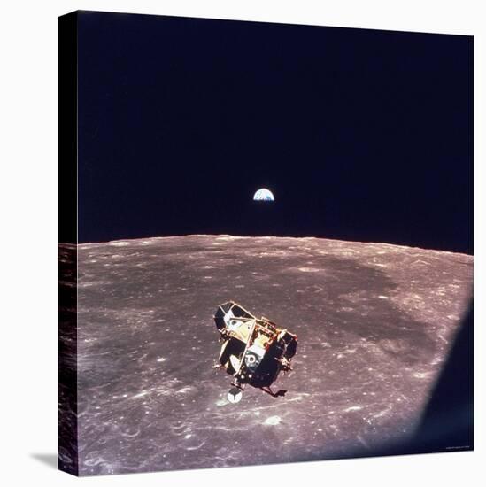 Apollo 11 Lunar Module Ascent Stage From Command Service Module During Lunar Orbit-null-Premier Image Canvas