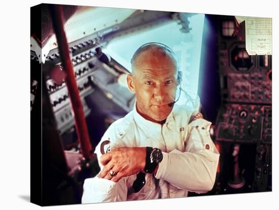 Apollo 11 Lunar Module Pilot Edwin Aldrin During the Lunar Mission, July 20, 1969-null-Stretched Canvas