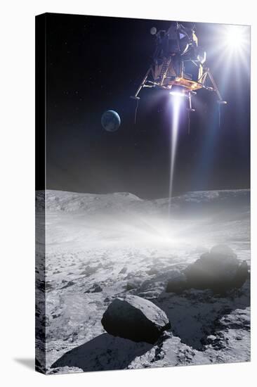 Apollo 11 Moon Landing, Artwork-Detlev Van Ravenswaay-Premier Image Canvas