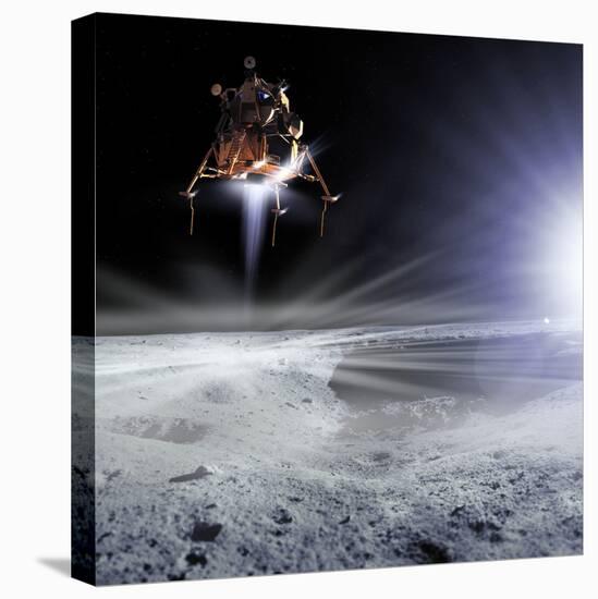 Apollo 11 Moon Landing, Computer Artwork-Detlev Van Ravenswaay-Premier Image Canvas