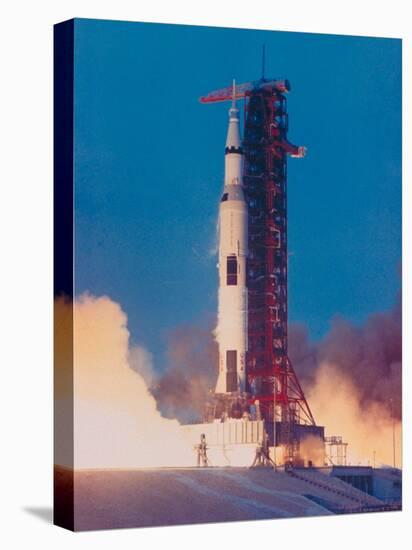 Apollo 13 Spacecraft Lifting Off from Lauch Pad a at Cape Kennedy Space Center-null-Premier Image Canvas