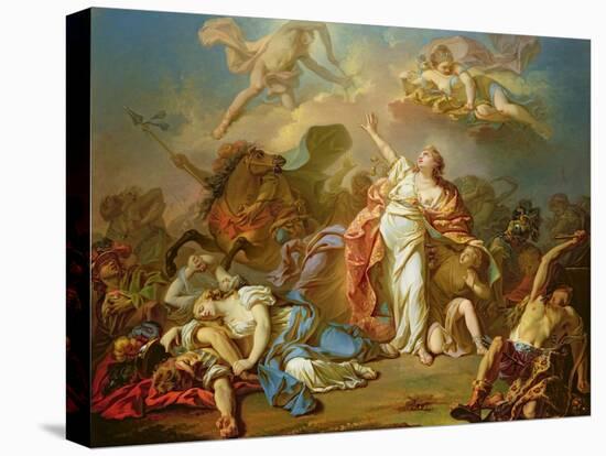 Apollo and Diana Attacking the Children of Niobe-Jacques-Louis David-Premier Image Canvas