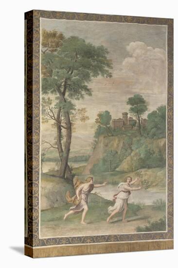 Apollo Pursuing Daphne (Fresco from Villa Aldobrandin), 1617-1618-Domenichino-Premier Image Canvas